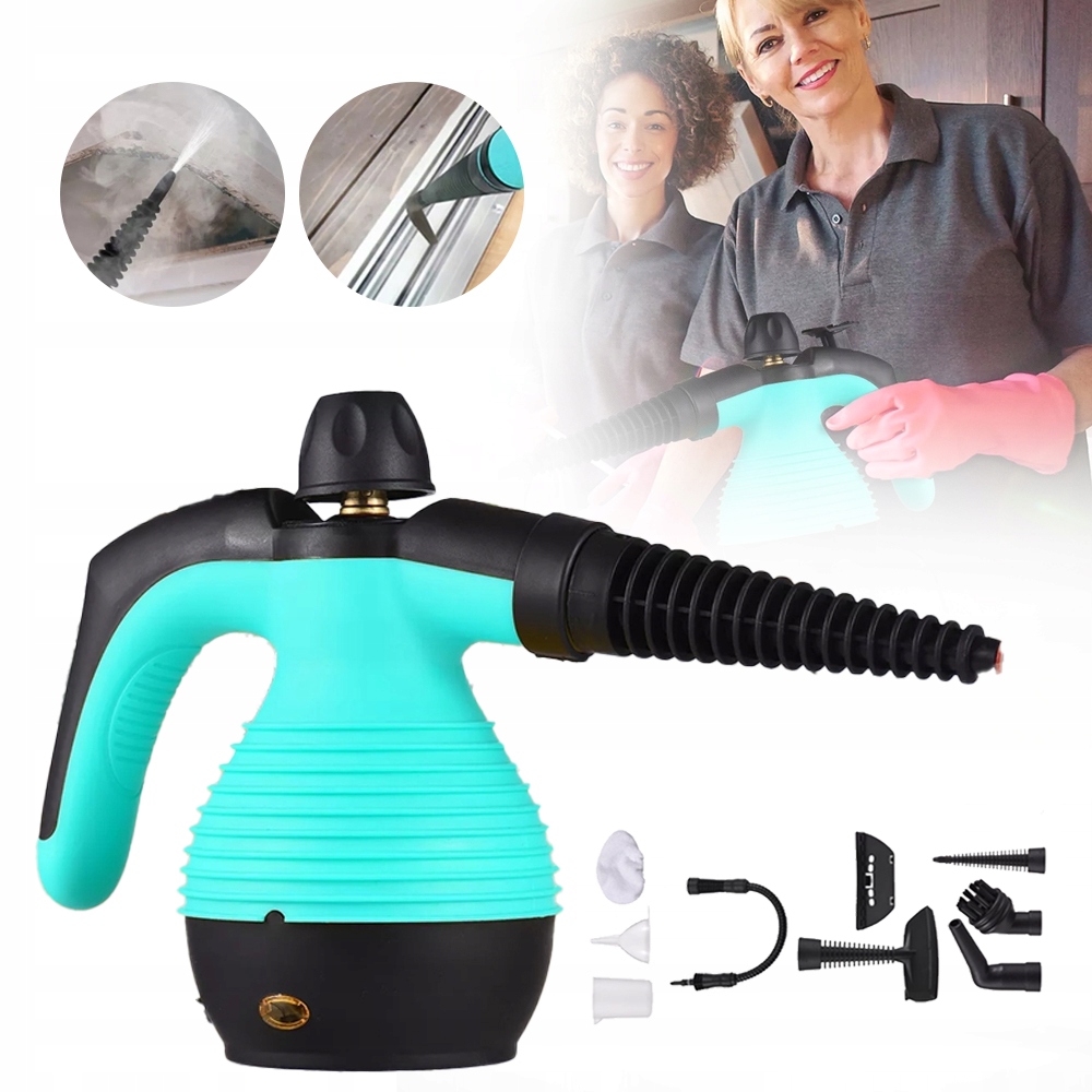 Odkurzacz Parowy Wysokociśnieniowy 350 ML, Ręczna Myjka Parowa 1050W