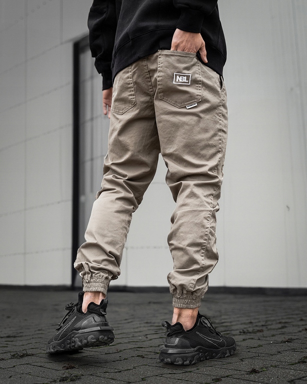 Kalhoty New Bad Line Joggery Chino Beige Nbl vel. L