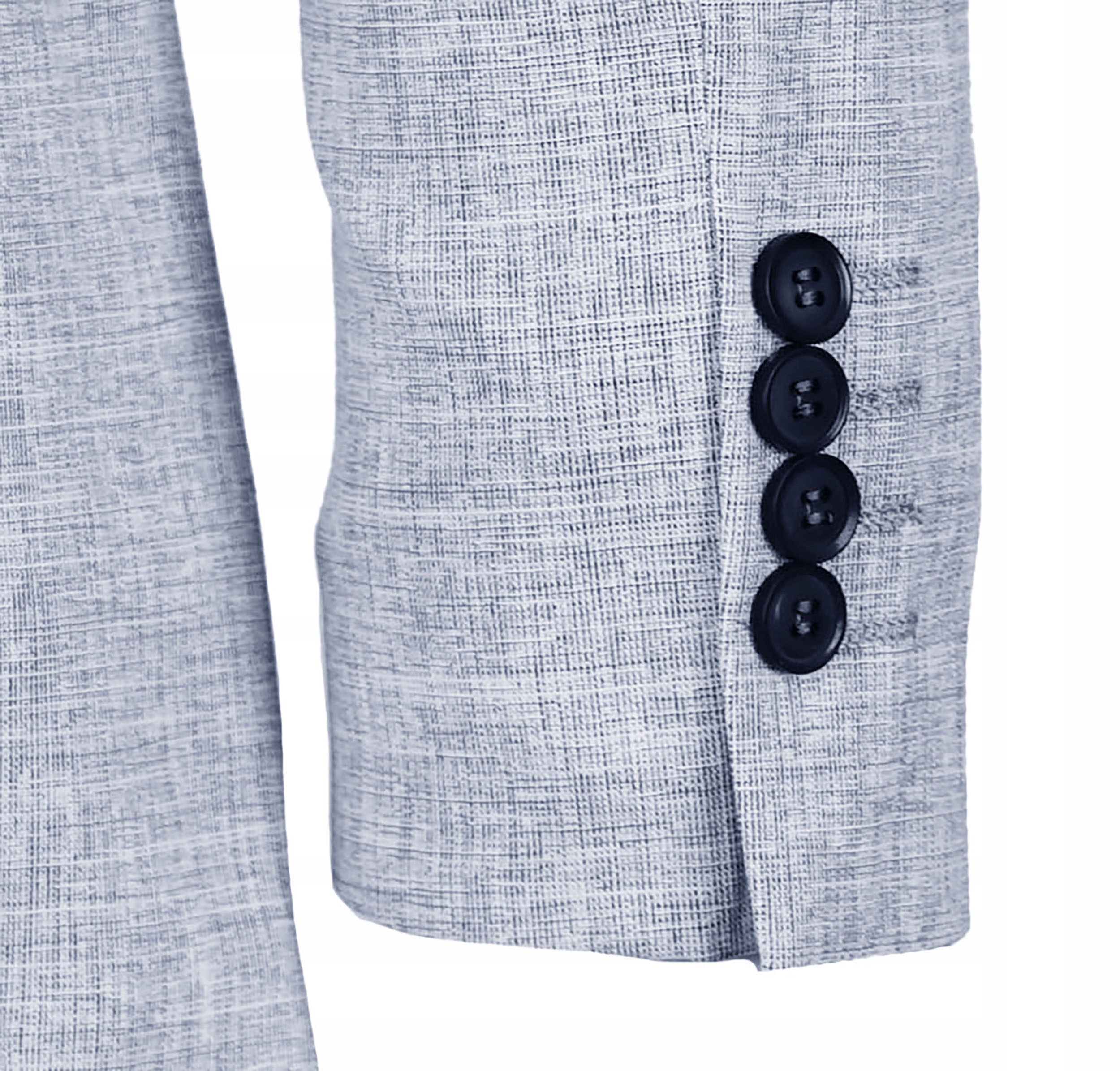 MARYNARKA MĘSKA MELANŻOWA WIZYTOWA ELEGANCKA CASUAL BIZNESOWA BAWEŁNIANA 58 Linia plus size (duże rozmiary)