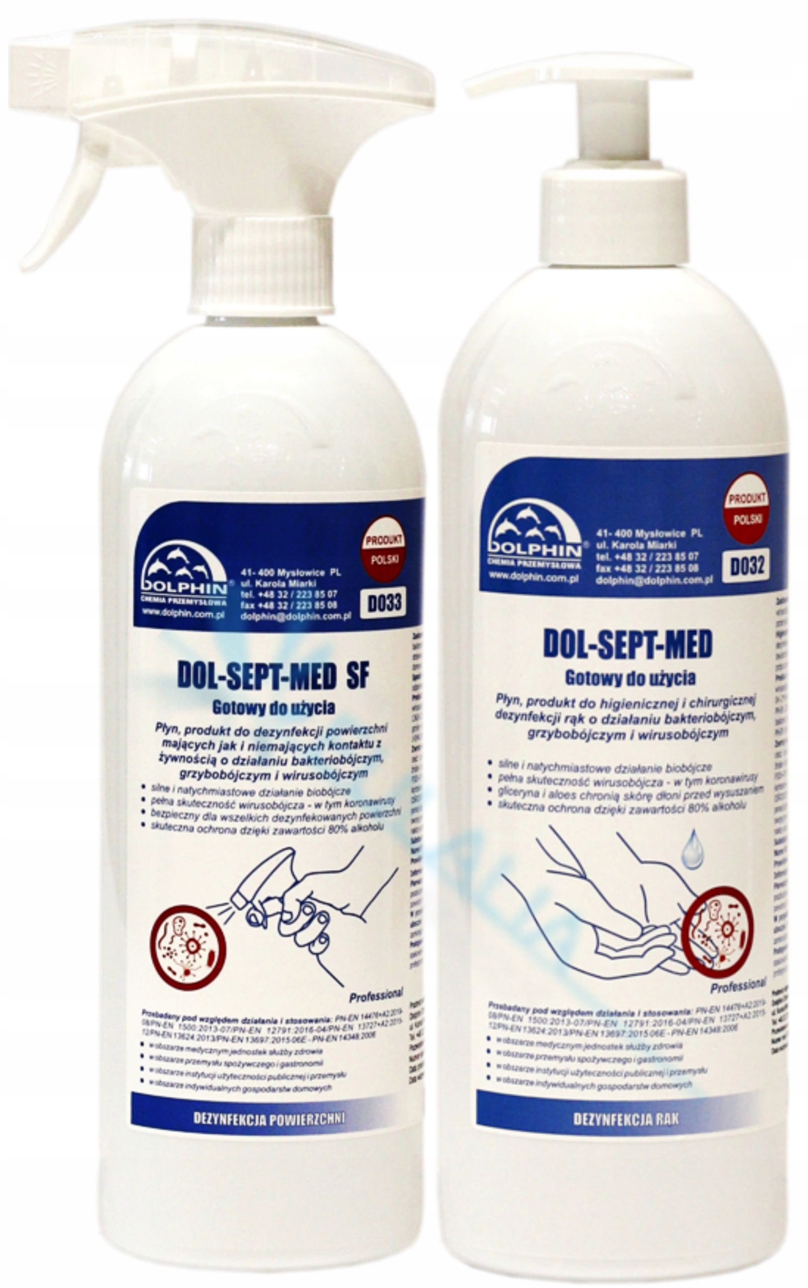 Zestaw Płynów Do Salonu Fryzjerskiego Dol-sept-med