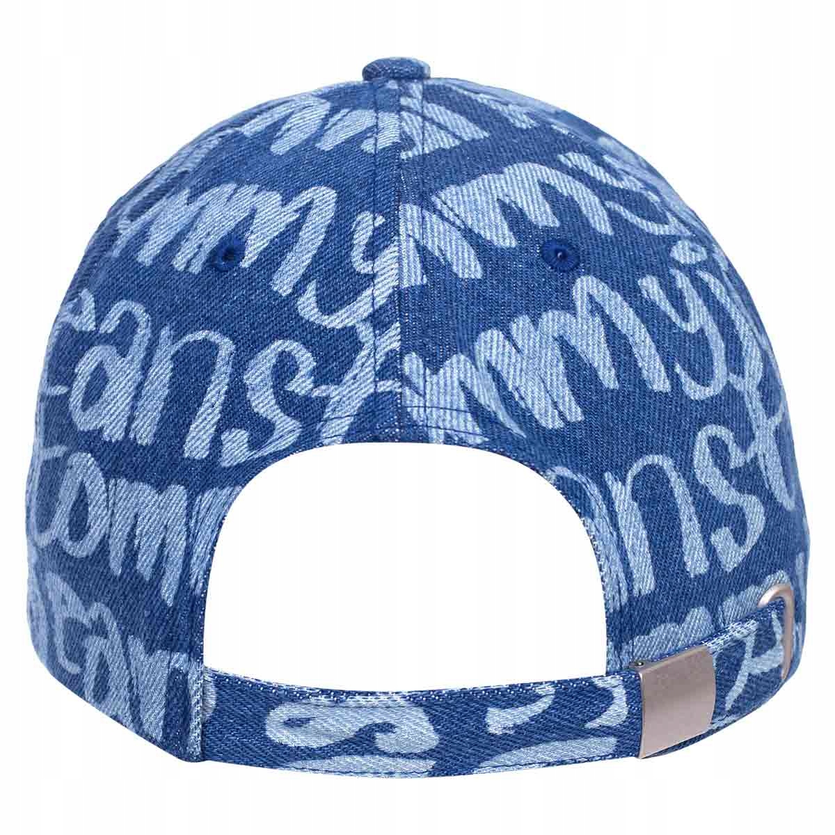 TOMMY HILFIGER CZAPKA Z DASZKIEM HERITAGE JEANSOWA Kolor niebieski