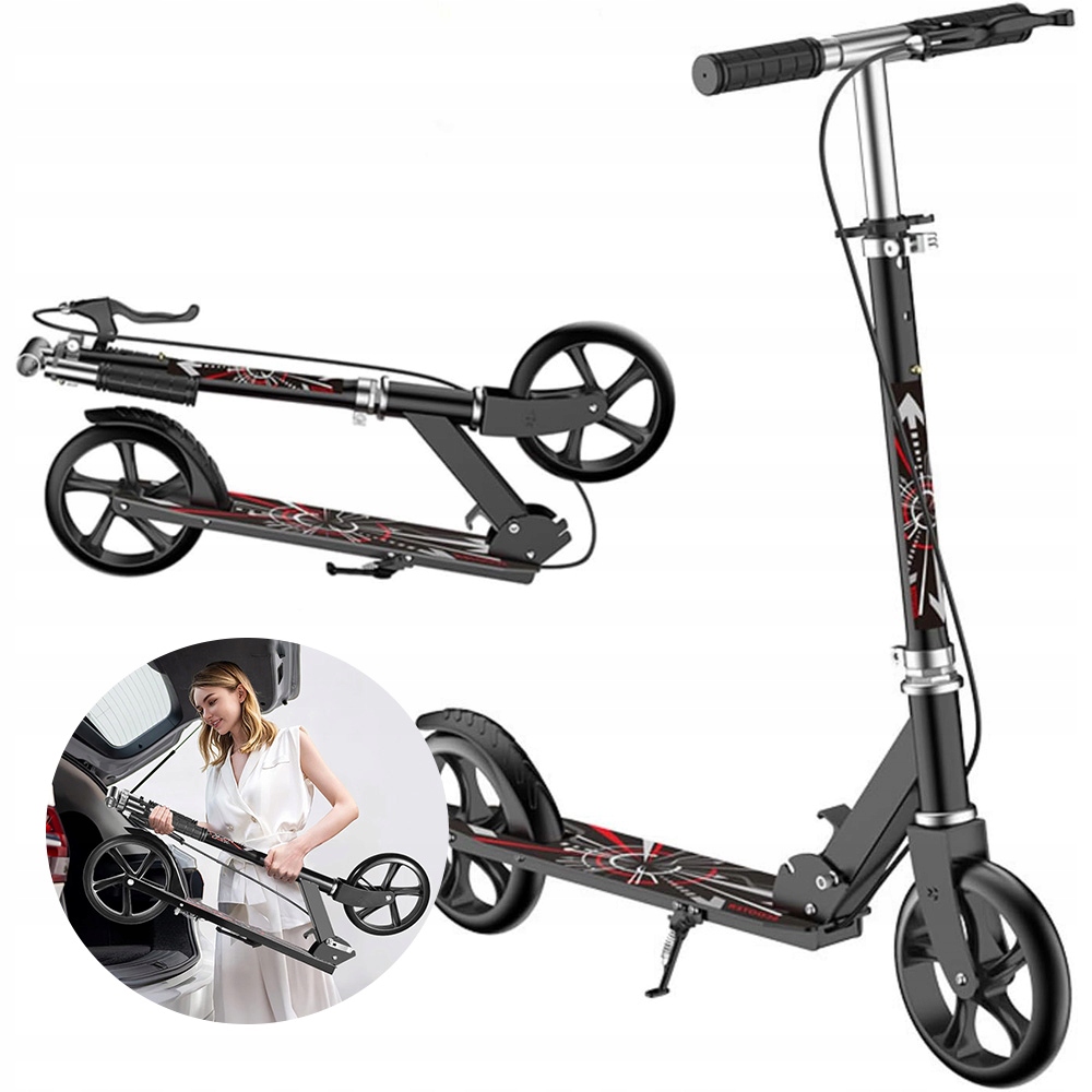 Regulowana Miejska Dwukołowa dla Dzieci Dorosłych 100kg Składana hamulec