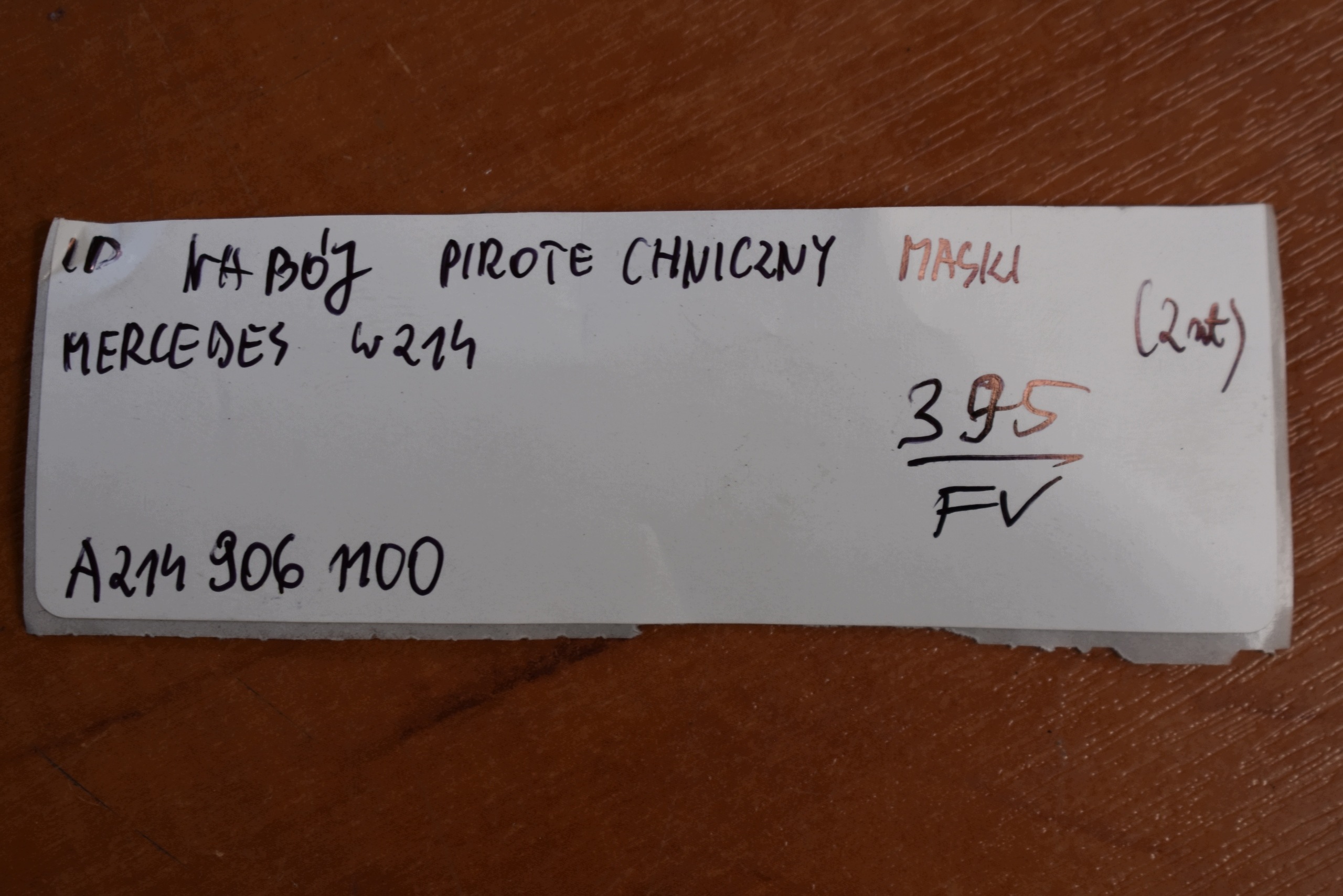 perfect condition NABOJ PIROTECHNICZNY bonnets MERCEDES W214 1