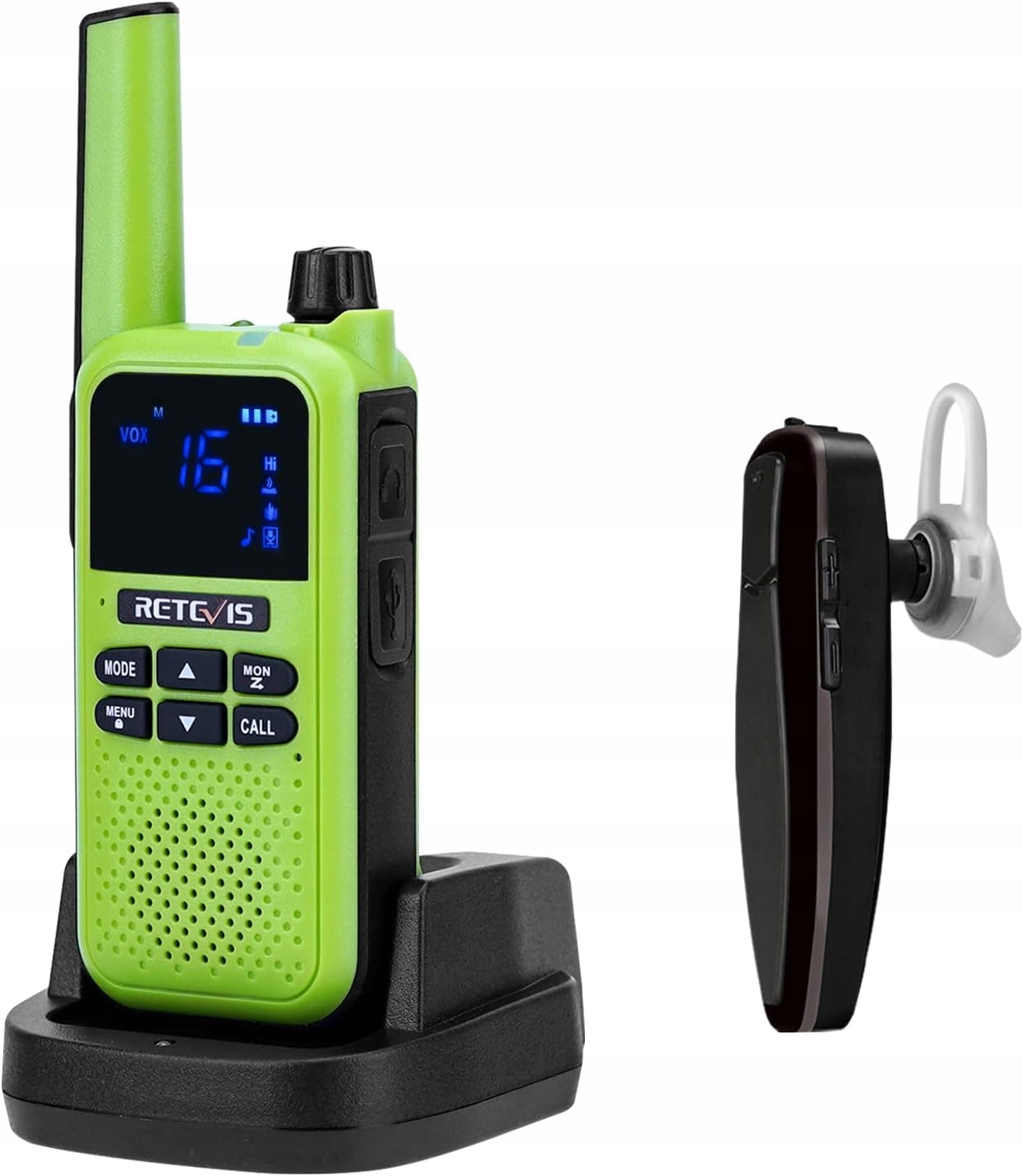 Walkie Talkie Zestaw Słuchawkowy Parowanie Bluetooth 2-KIERUNKOWY Retevis