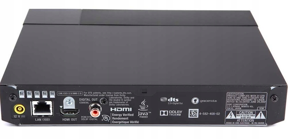 Odtwarzacz Blu-ray SONY BDP-S3700 WIFI Czarny Вес (с упаковкой) 0,8 кг