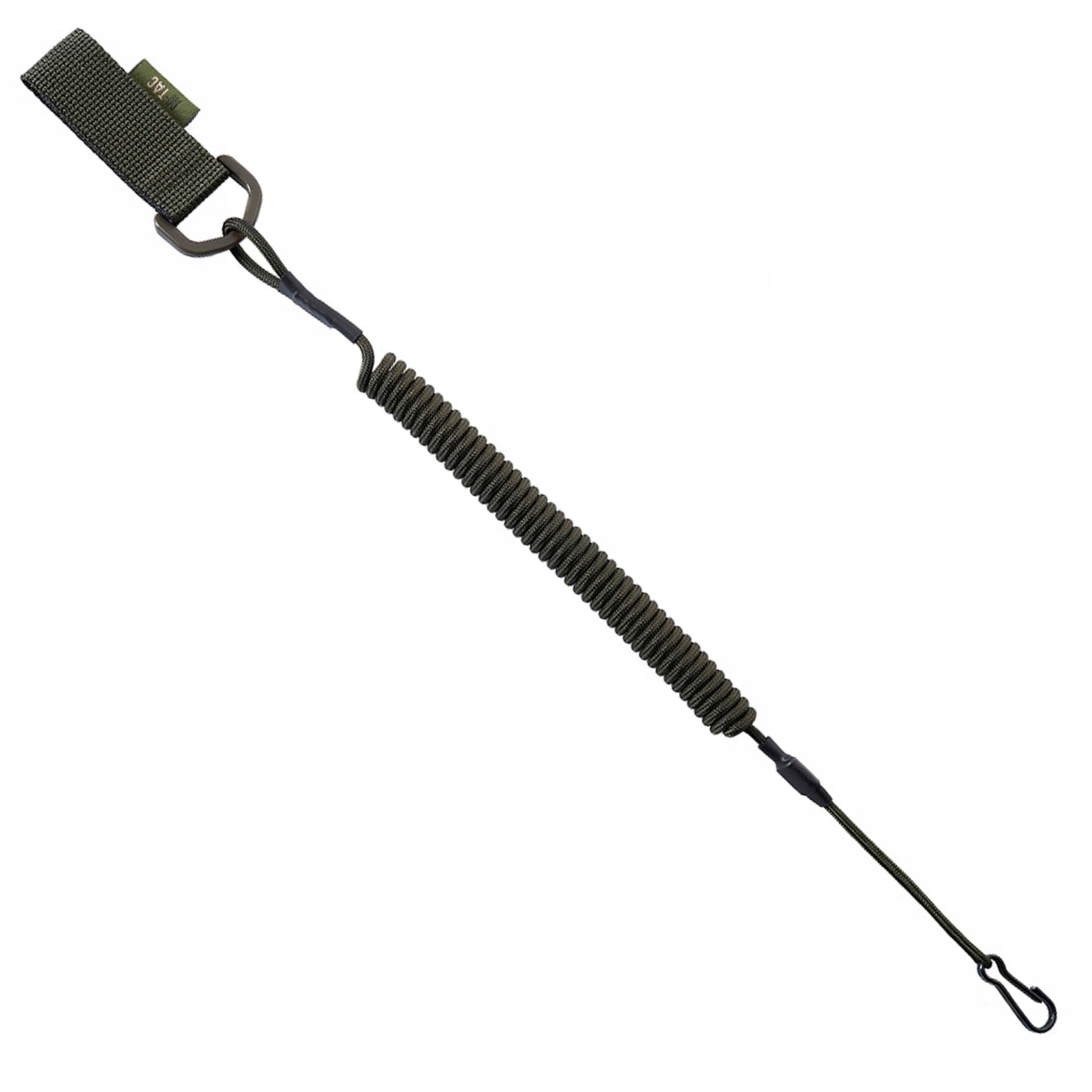 Linka zabezpieczająca retraktor do broni z D-Ringiem M-Tac 28-130cm olive