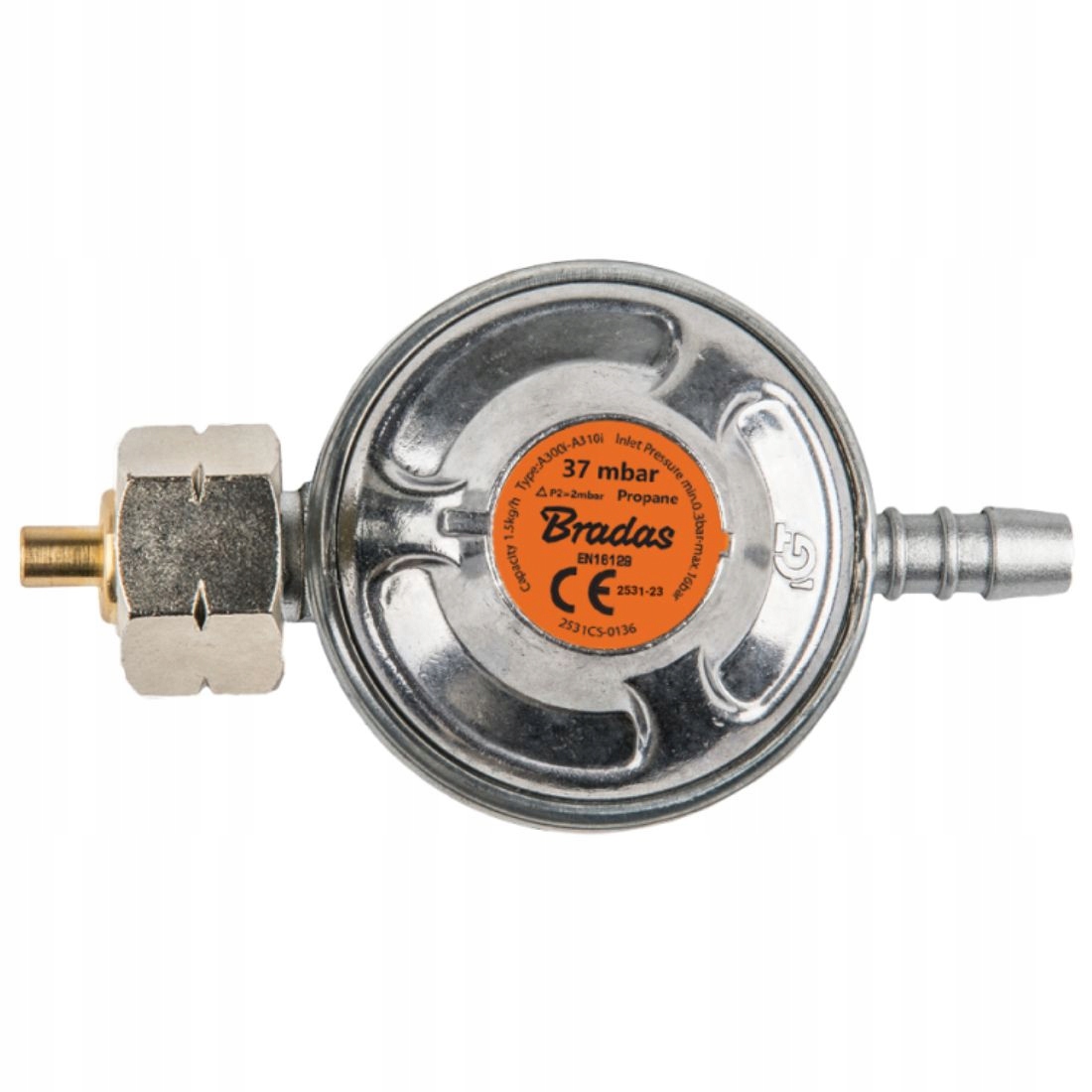 REDUKTOR DO BUTLI GAZOWEJ NISKIEGO CIŚNIENIA PROPAN BUTAN DO 11 KG BRADAS