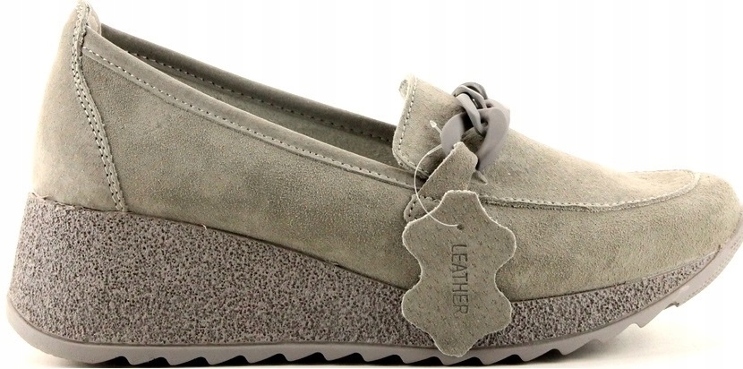 iBUTY Mokasíny Na Silné Podrážce 3632 Šedé 40