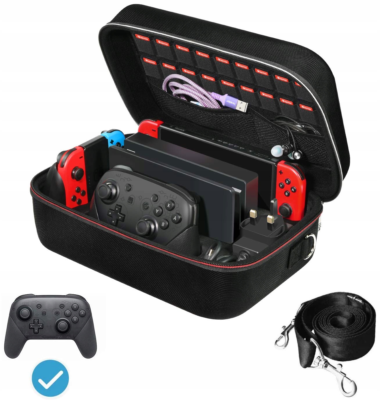Etui na Nintendo Switch IVOLER czarne