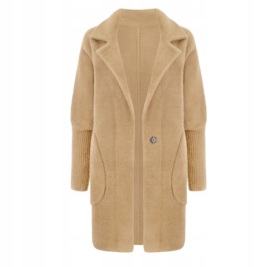 ALPAKA CIEPŁY PŁASZCZ NARZUTKA kurtka WEŁNA KOLORY Marka Katmandi