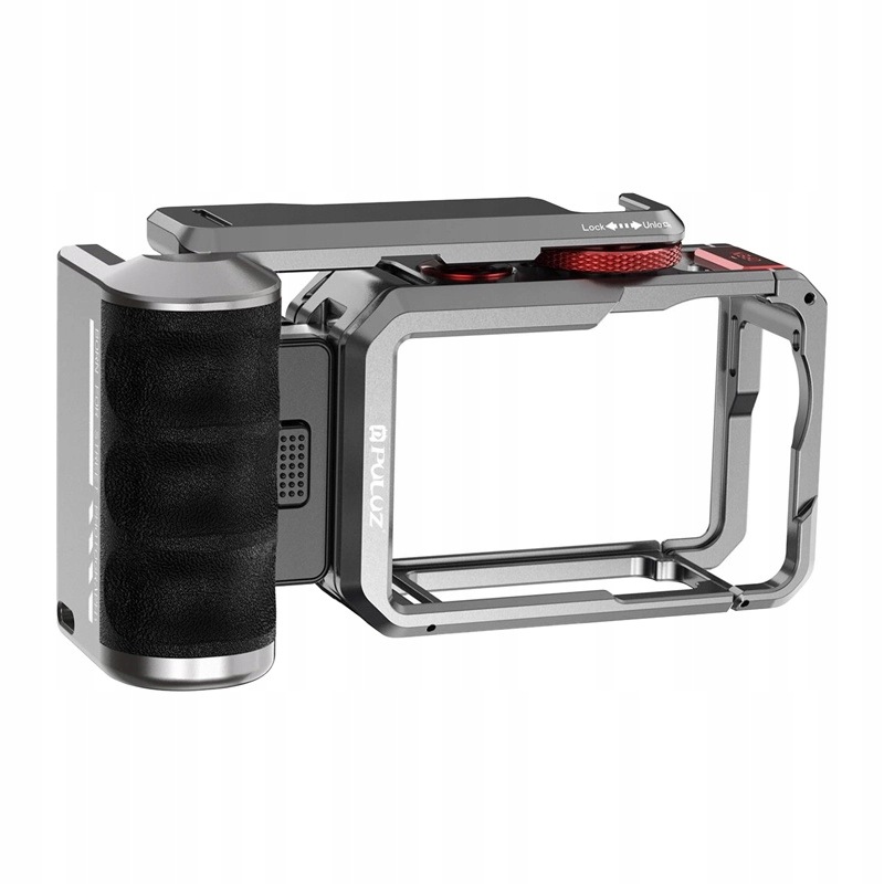 Titanová klec Puluz pro Dji Osmo Action 6 s držákem a upevňovacími prvky
