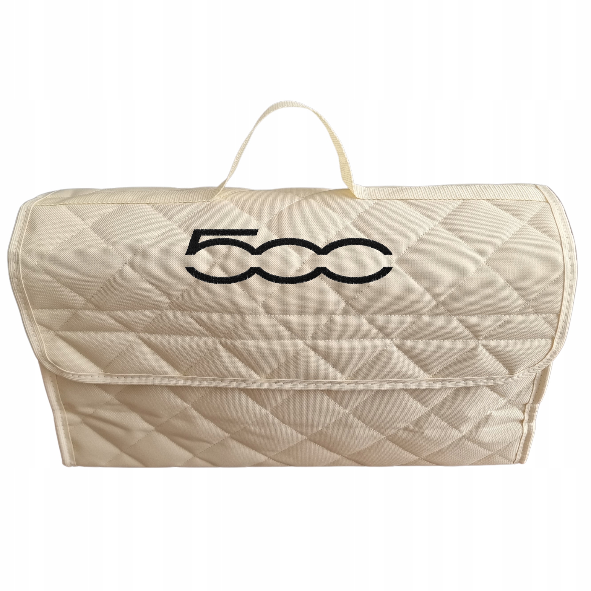 Torba do bagażnika AUTA LOGO Model FIAT 500 BEŻOWA