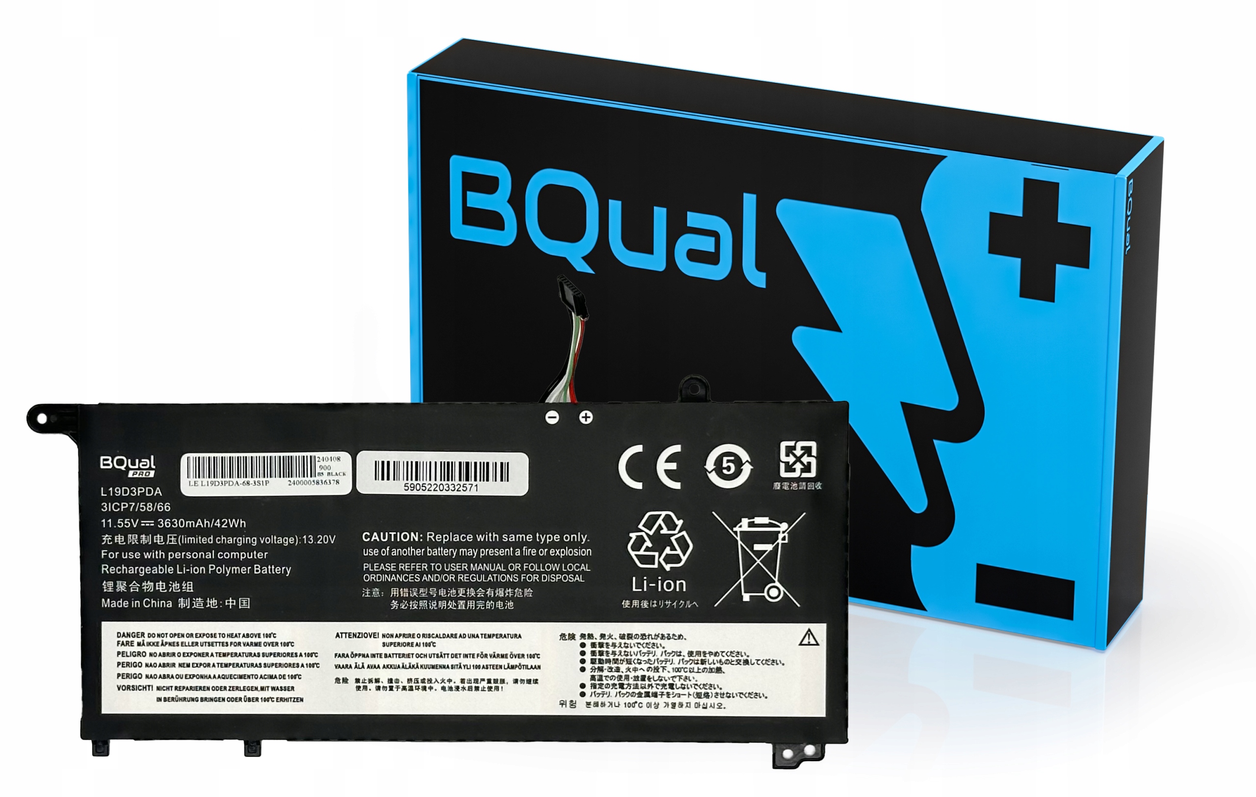 Bateria L19C3PDA L19D3PDA L19L3PDA L19M3PDA do Lenovo Thinkbook 14 G2 15 G2