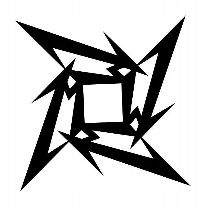 Наклейка логотип символ знак METALLICA ROCK HM 20 см