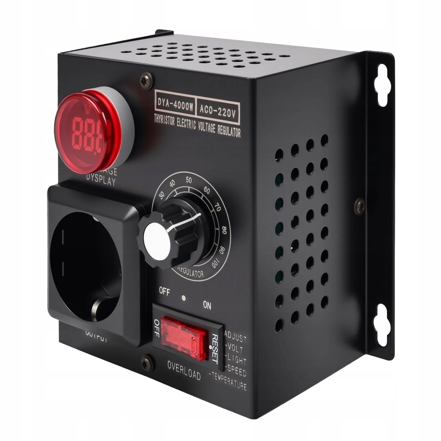 ELEKTRONICZNY REGULATOR NAPIECIA 4000W AC 220V LCD