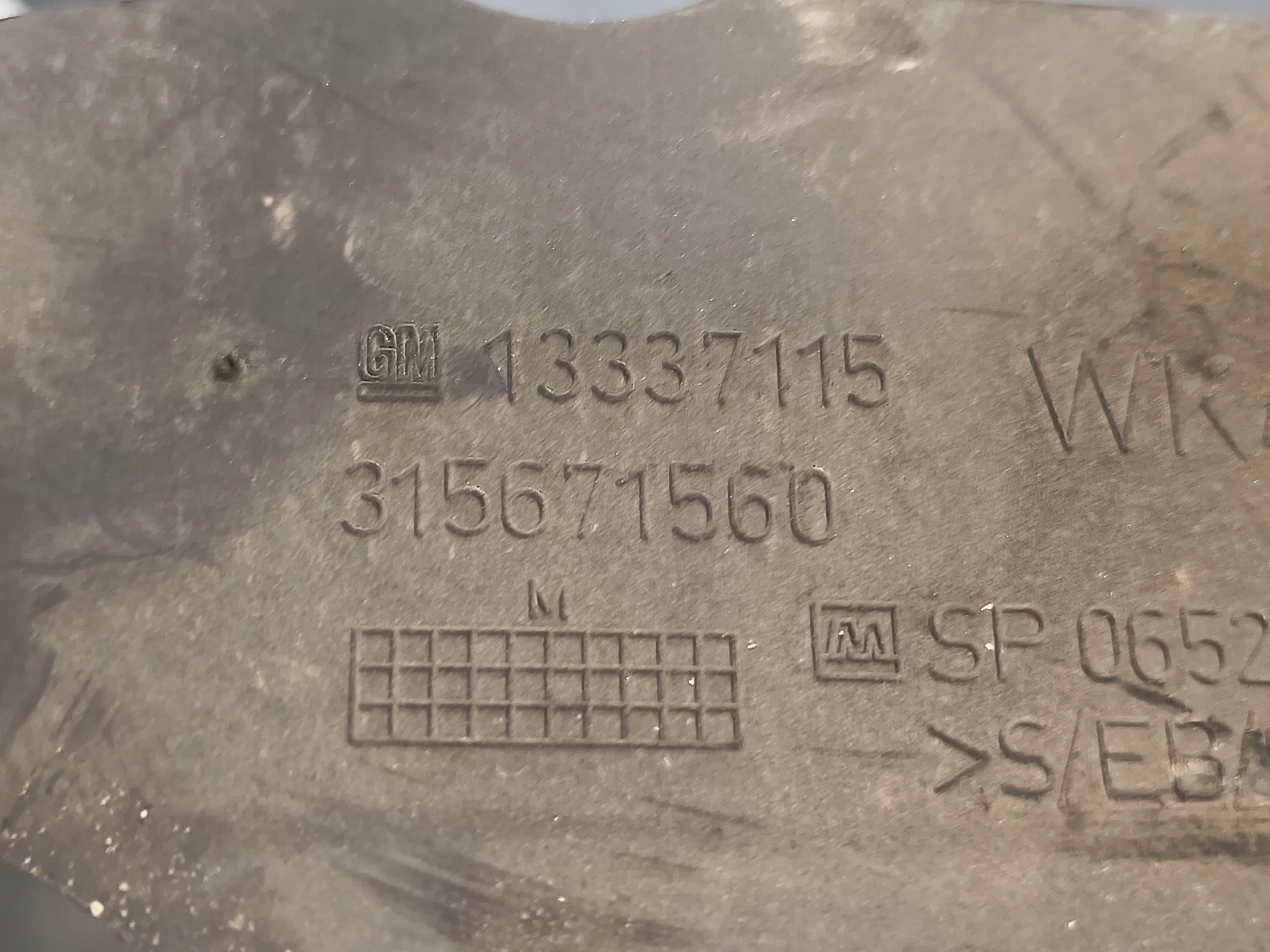 OPEL ASTRA J IV front panel, wall upper of a bumper front