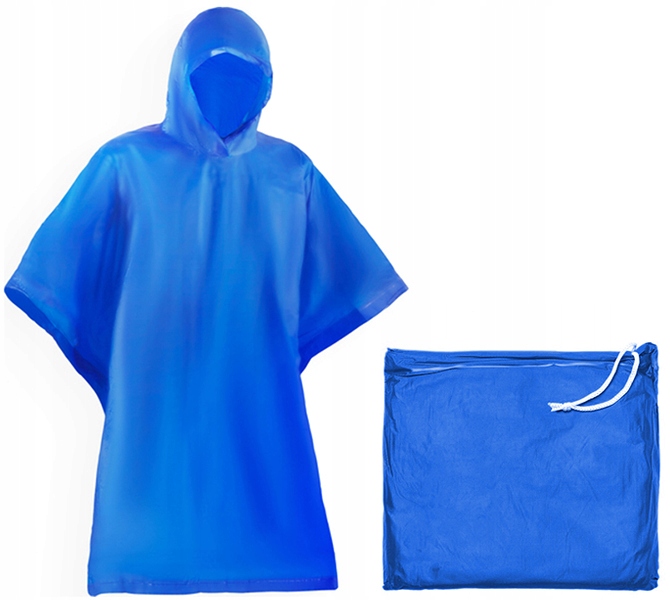 PŁASZCZ PRZECIWDESZCZOWY PELERYNA Z KAPTUREM PONCZO PONCHO PVC POKROWIEC Marka inna