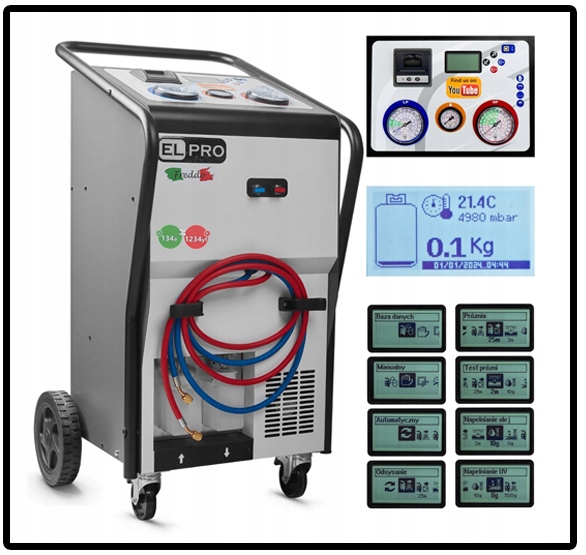 Stacja Klimatyzacji ELPRO Freddo R134a/R1234yf B Marka Elpro