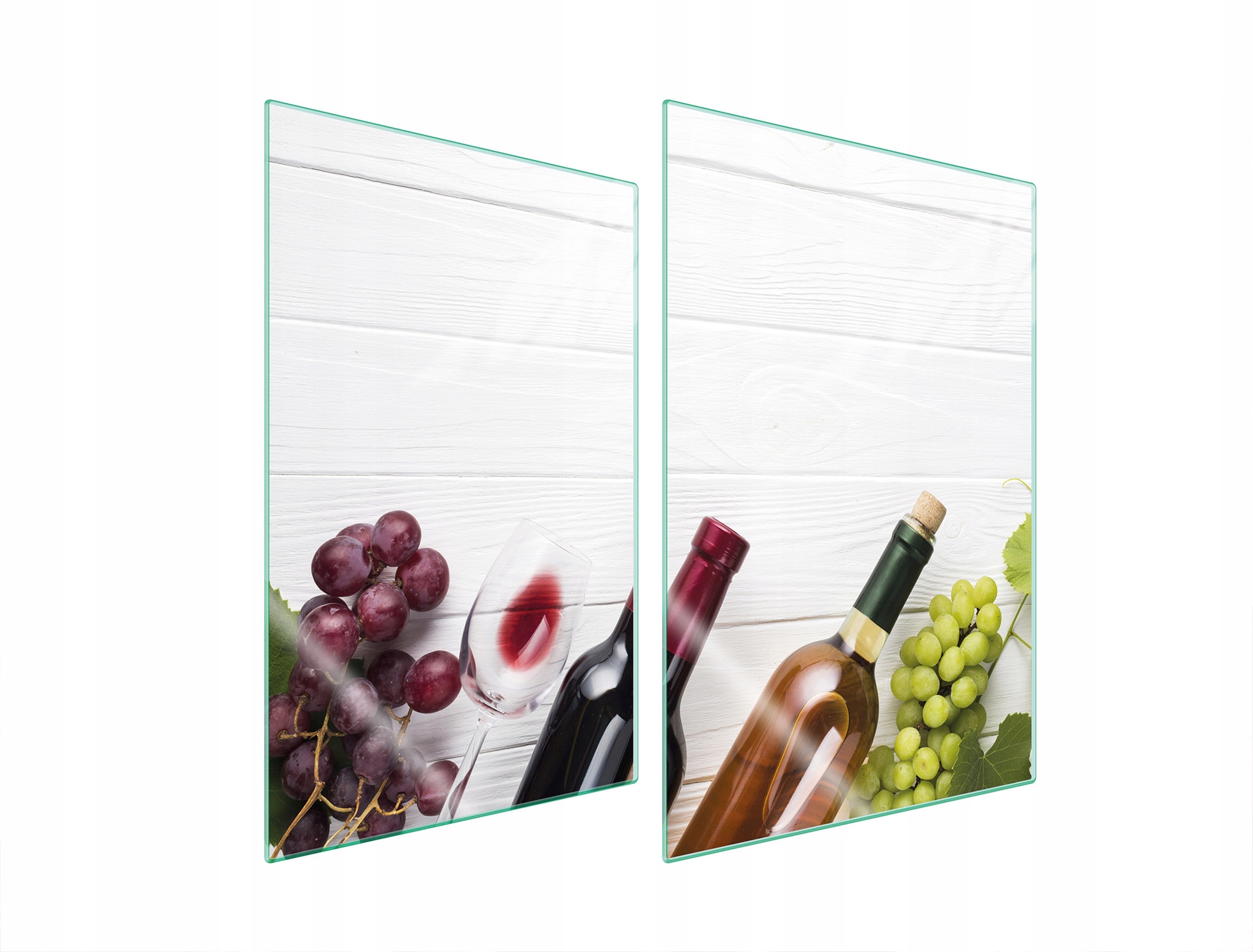 Skleněná Ochranná Deska Do Kuchyně 2x35x52 Víno Tvrzené Sklo