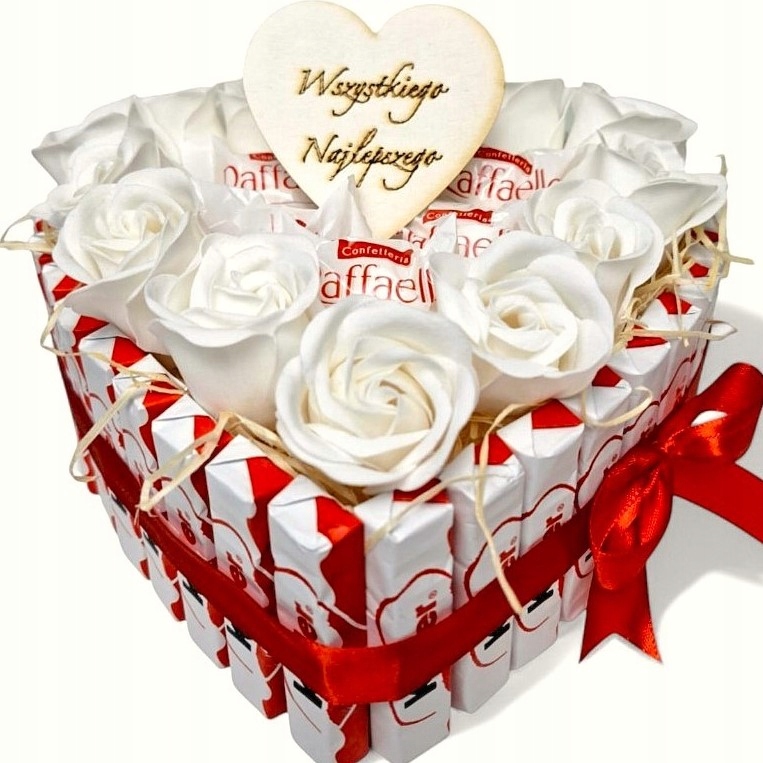 na Dzień Kobiet urodziny dla żony dziewczyny róże Kinder 20 cm