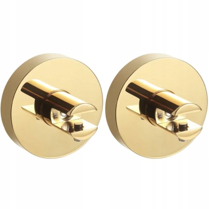 Držák na skleněnou poličku zlatý s rozetou pro upevnění skla na skleněnou poličku