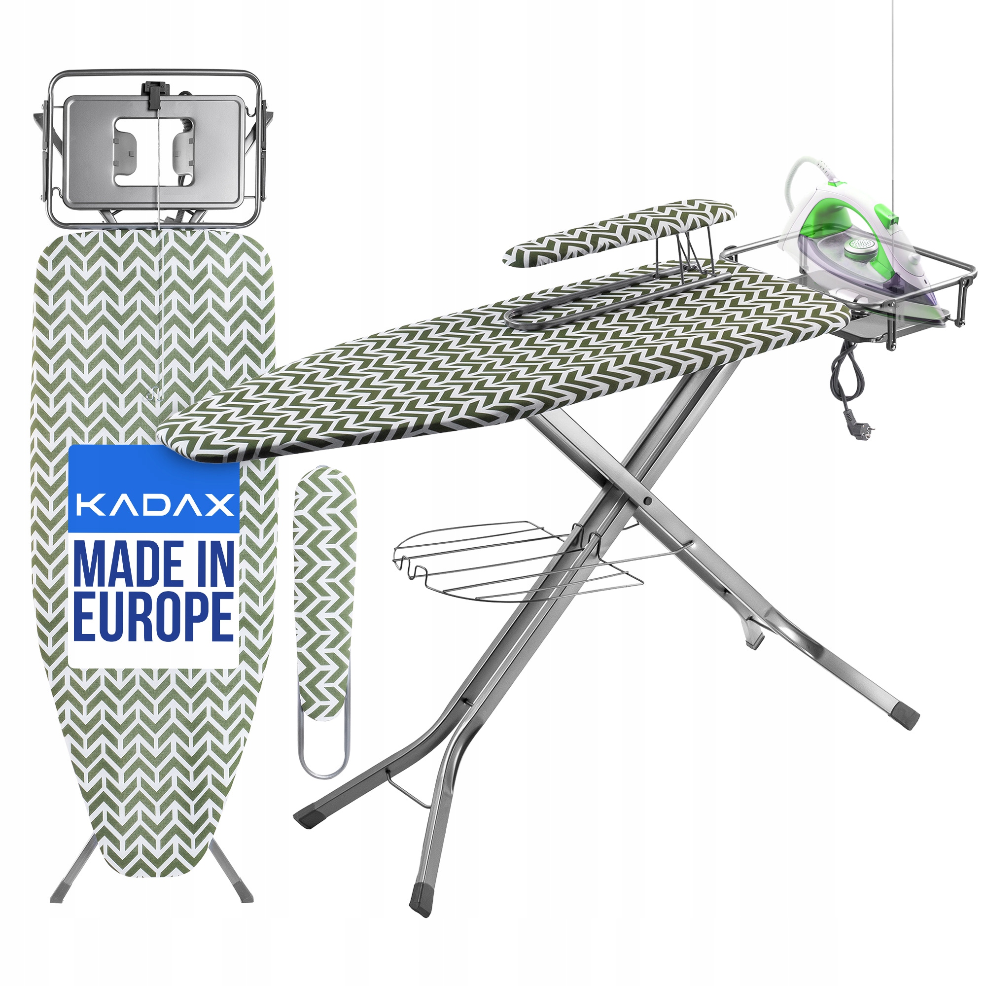 Levně Žehlicí Prkno Velké Full 130x48cm S Držákem Na Žehličku Návlek Na Rukáv