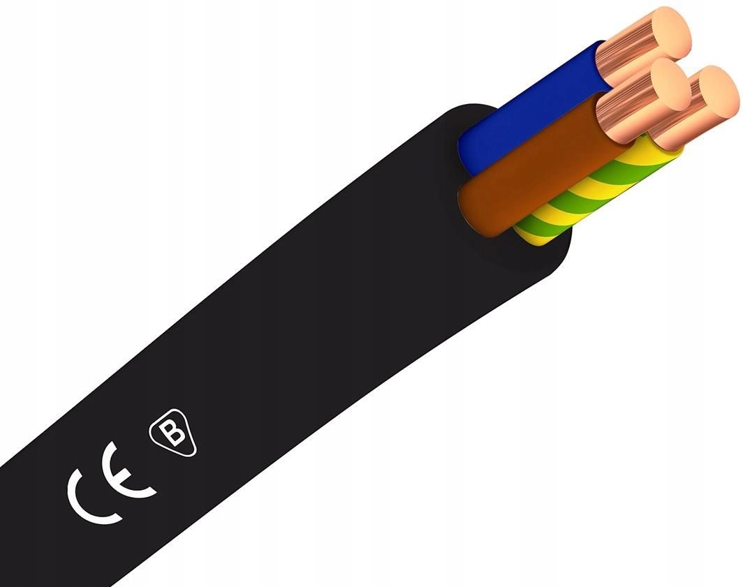 Zemný kábel Yky 3x1,5 0,6/1kV 50 m
