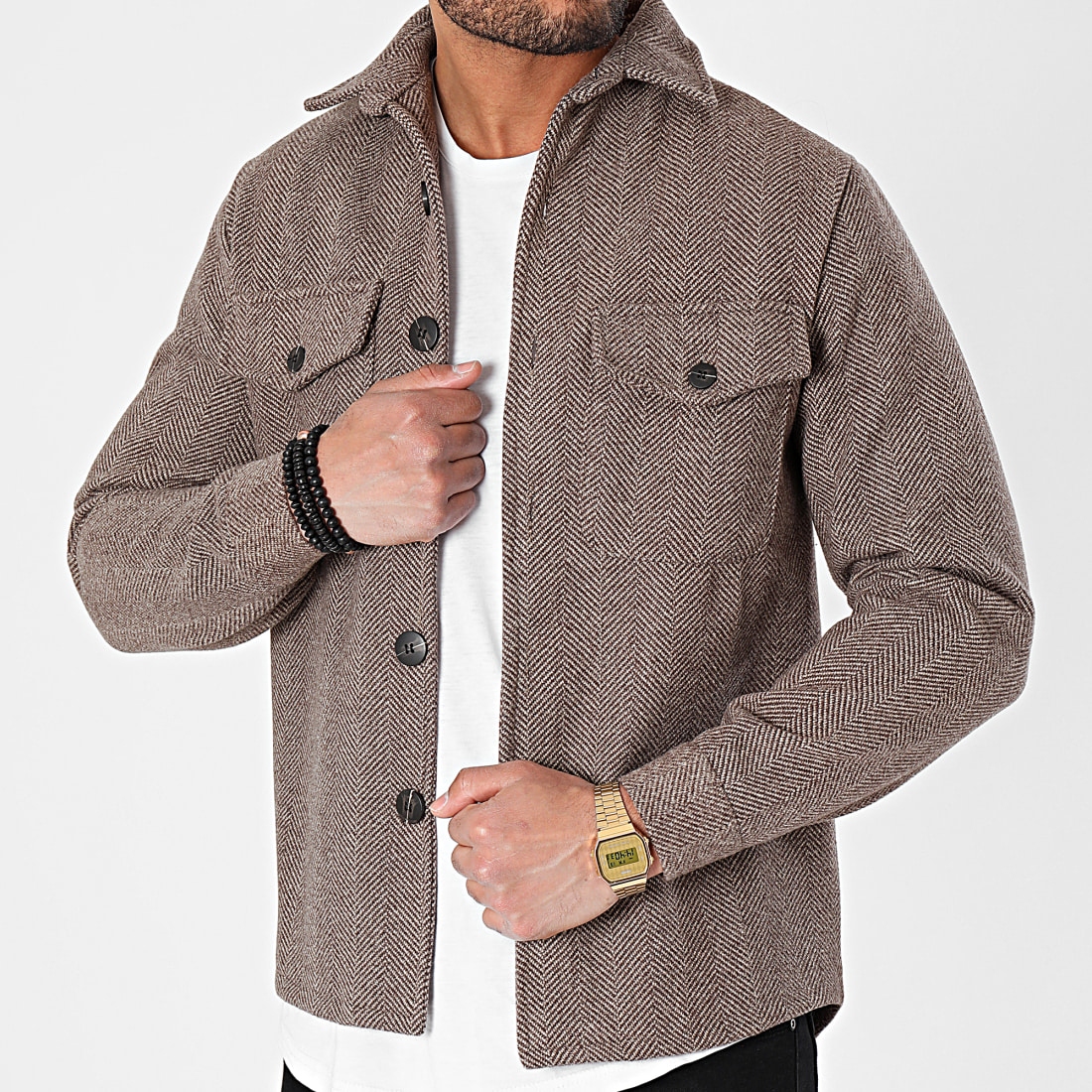 Pánská košile Casual každodenní tlustá s podšívkou