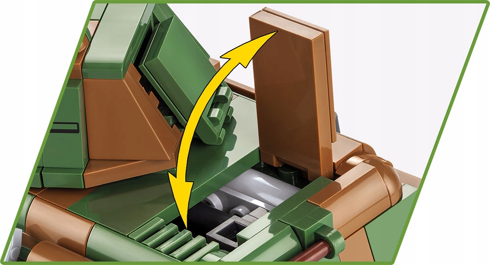 COBI WWII 2553 Francuski CZOŁG RENAULT R35 Wysokość produktu 9 cm