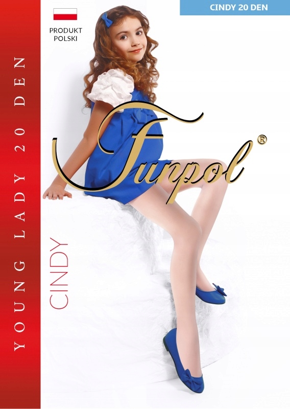 

Rajstopy Białe Gładkie Lycra Cindy 20 den 158-164