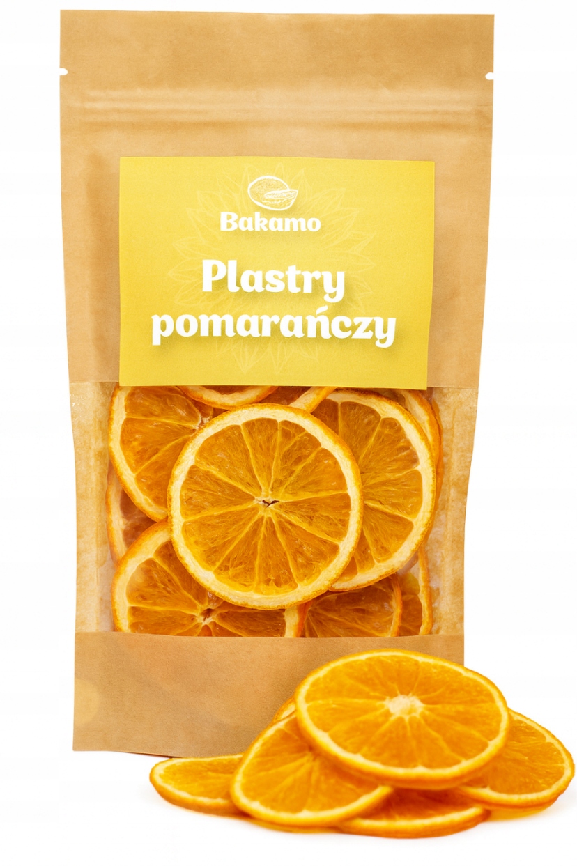 Sušené pomeranče v plátcích, voňavé plátky pomeranče na vánoční stromeček 500 g