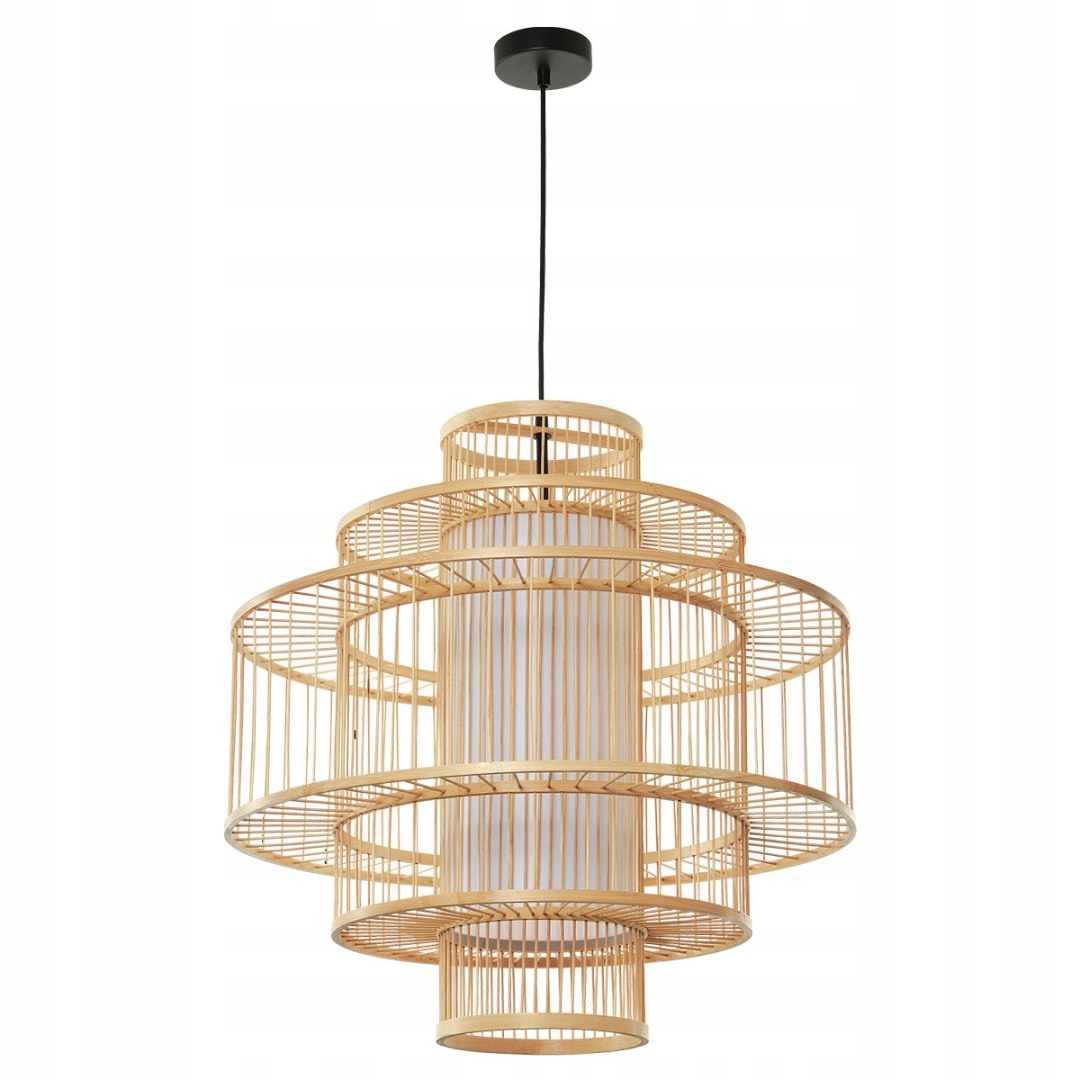 Závesná lampa Stela ratanová 1xE27