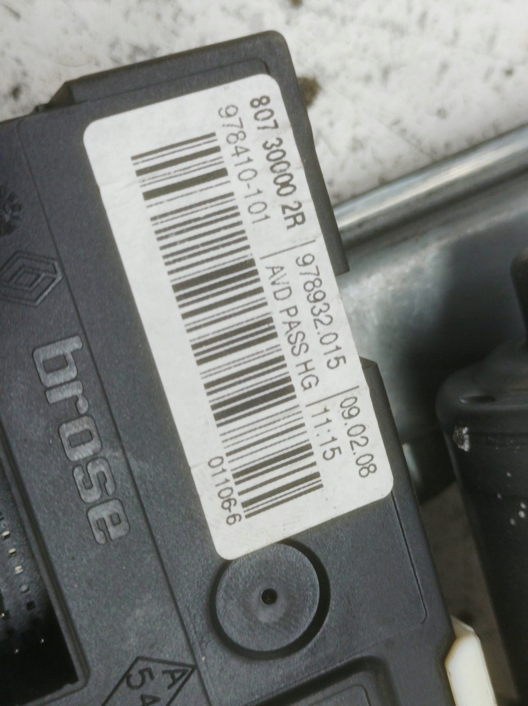 mechanism windows right front EU 807000002R Renault Laguna III (2007- )