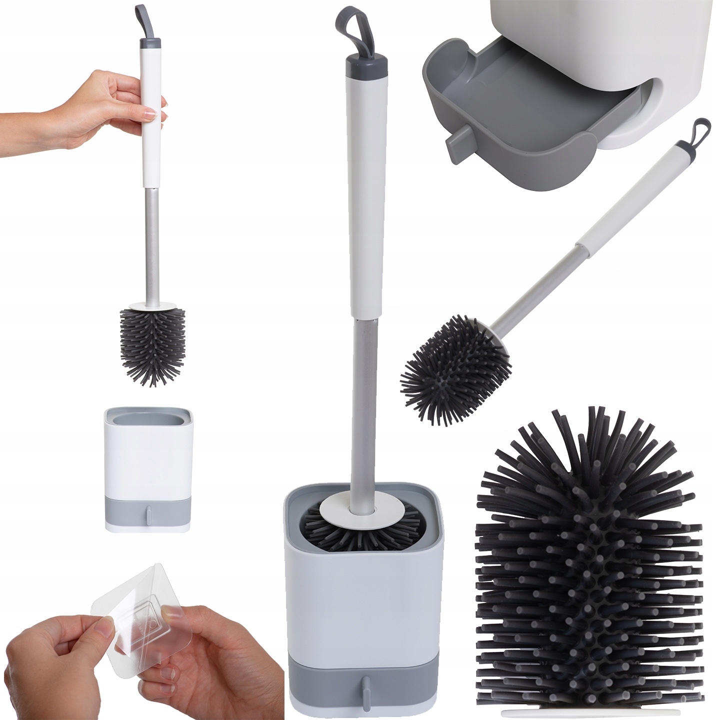 

Silikonowa Szczotka Toaletowa Do Toalety Wc 2w1