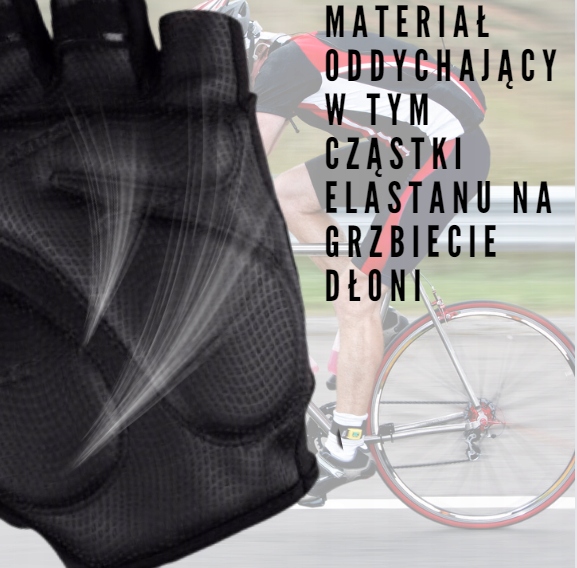 RĘKAWICZKI ROWEROWE ODDYCHAJĄCE ANTYPOŚLIZGOWE BEZ PALCÓW ROCKBROS L Marka Rockbros