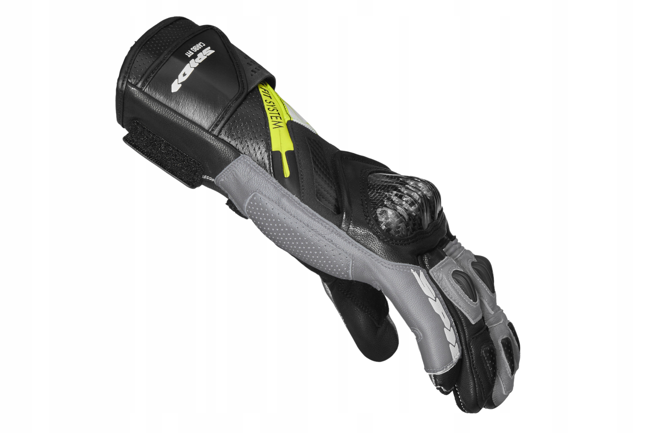 Rękawice motocyklowe Spidi Carbo Fit czarno-żółte fluo XXL Producent Spidi