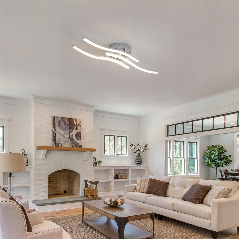 Lampa Sufitowa Led 18W Regulowana Żyrandol Plafon Modern Nowoczesna 60 CM