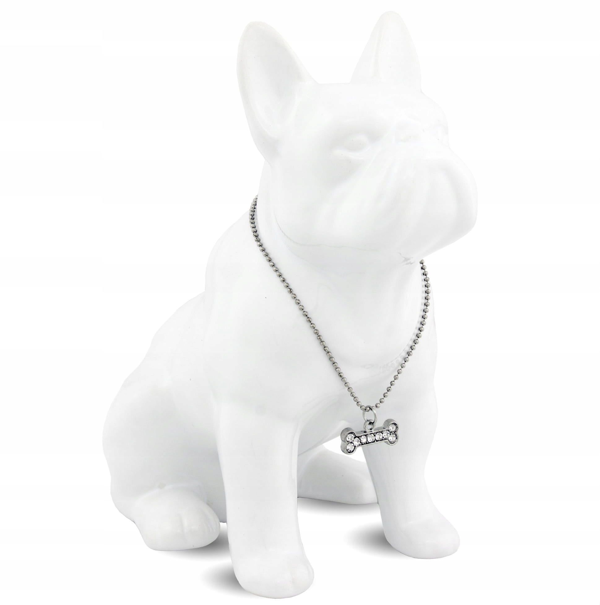 

Skarbonka Figurka Buldog Piesek Biały 17,5x15