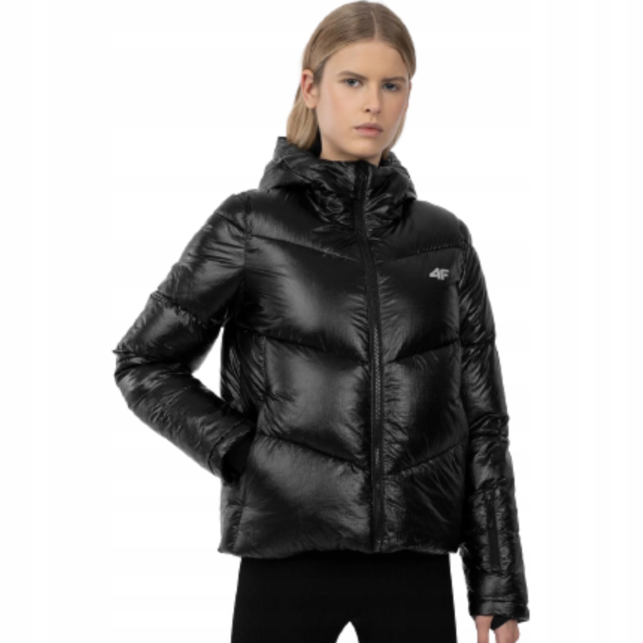 Damska Kurtka Narciarska 4F Z Kapturem Membrana 8000 Impregnacja L