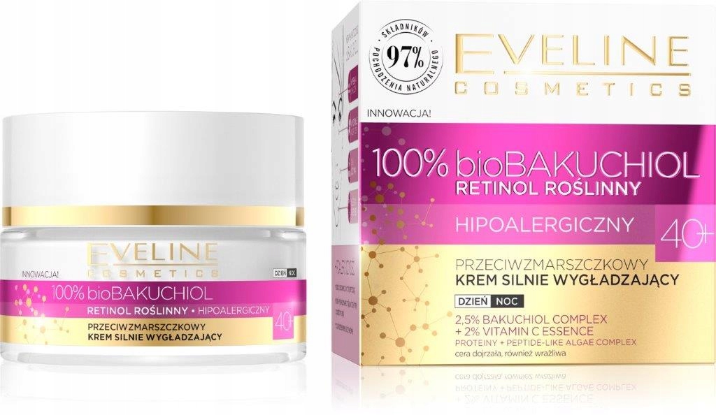 

Eveline 100% bioBAKUCHIOL Krem na dzień /noc 40+
