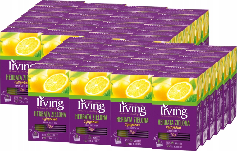 Herbata zielona cytrynowa ekspresowa Irving 30 g x48