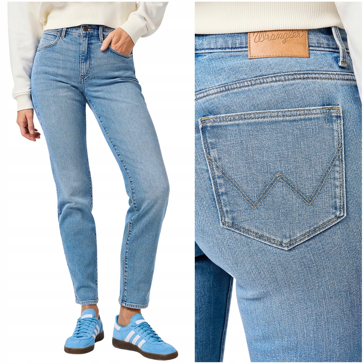 Wrangler Straight Stelth Džins jednoduché dámské džínové kalhoty W30 L30
