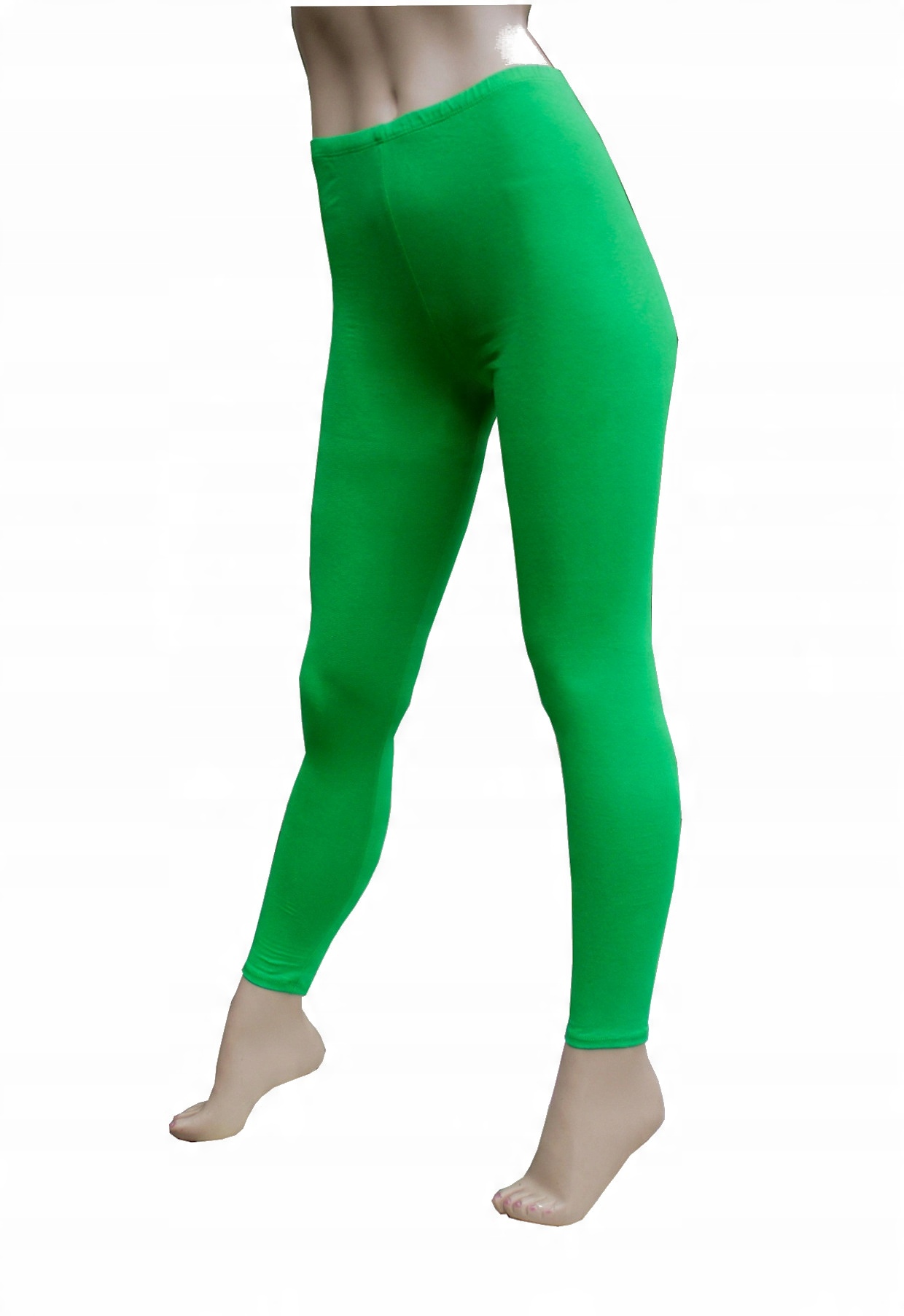 

Legginsy getry długie zielone XXXL bawełniane