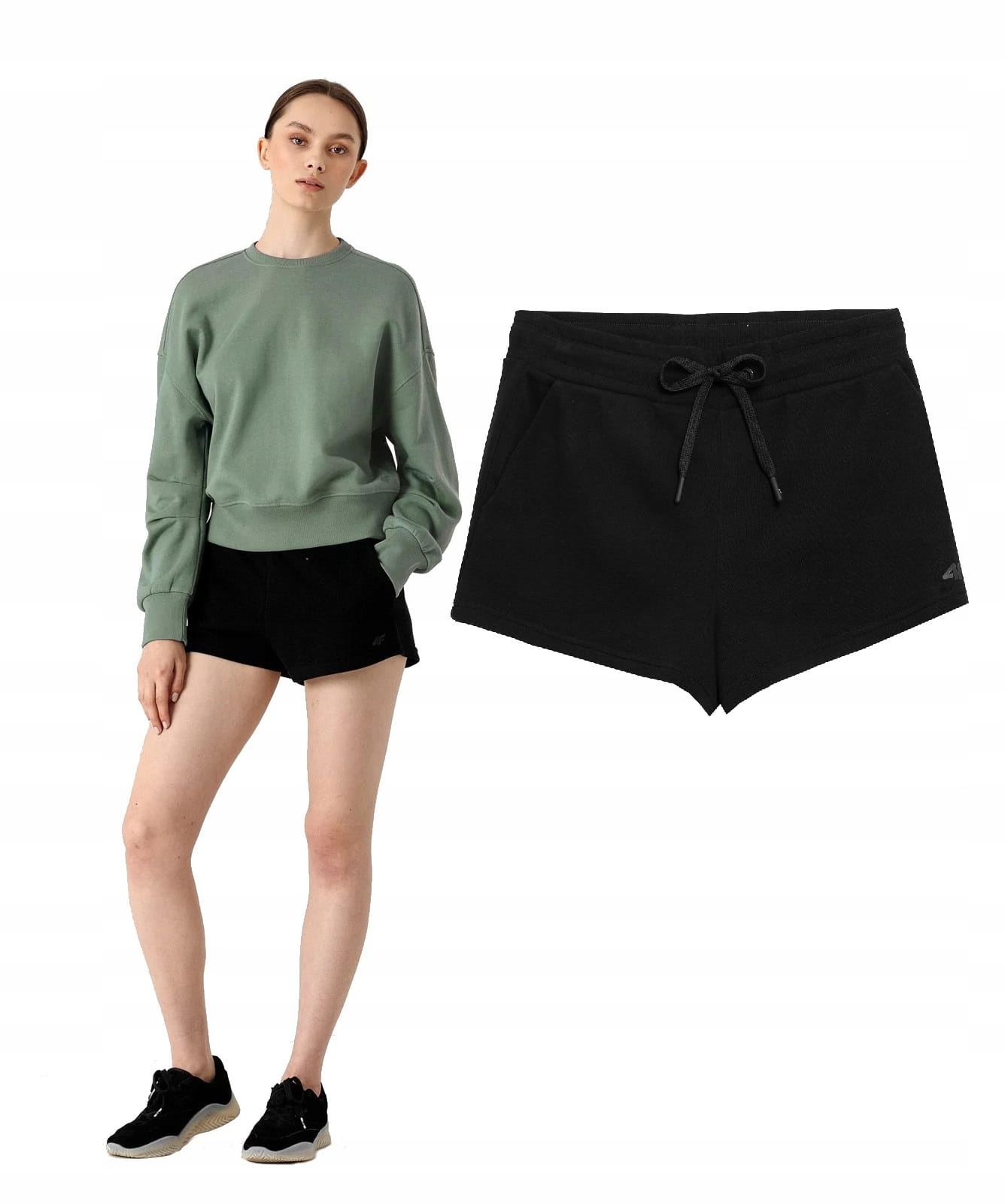 

Krótkie Spodenki Damskie 4F Szorty Czarne M