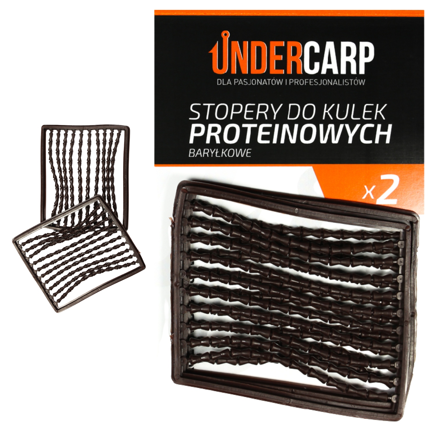 Stopery Do Kulek Proteinowych UnderCarp Baryłkowe Brązowe