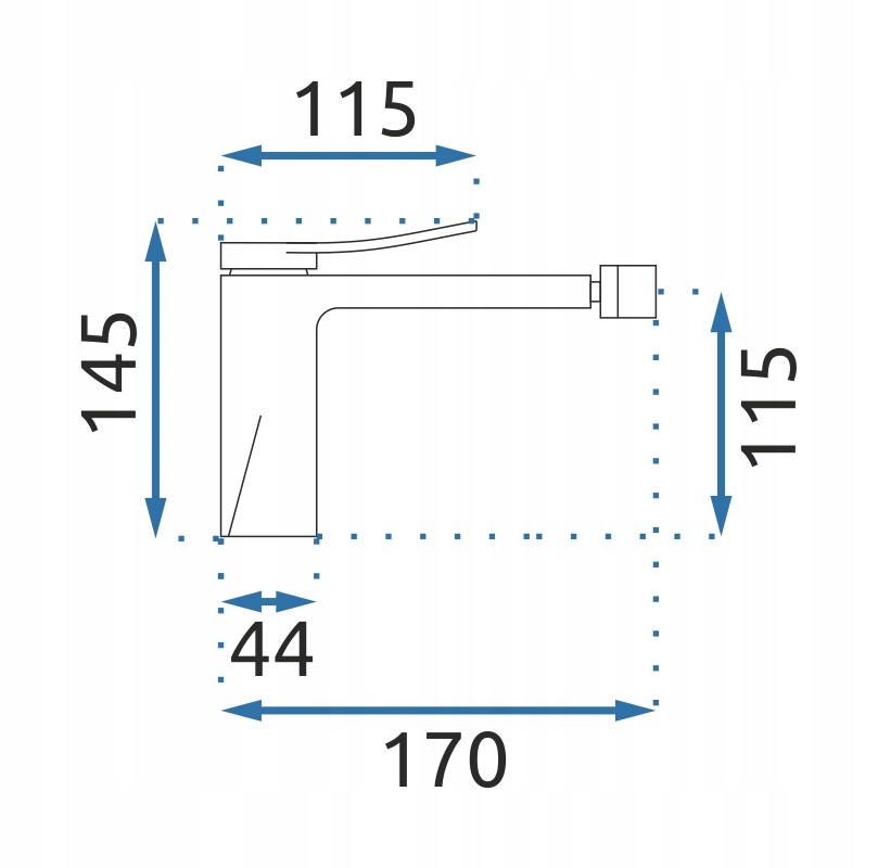 Bateria Czarna Matowa Bidetowa Bidetka SOUL Rea Marka Rea