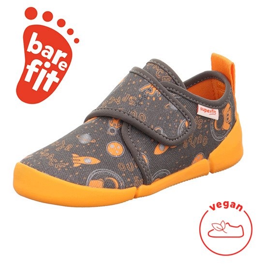Pantofle Dziecięce Tekstylne Kapcie Barefoot Superfit Venti Kosmos R.28