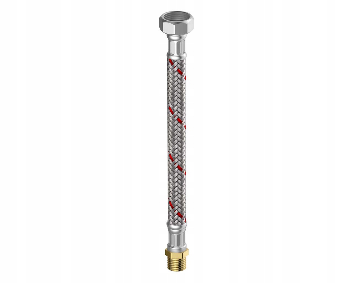 Hadice opletená 10 bar, L 50 cm, 1" vnitřní závit vnější závit nerez