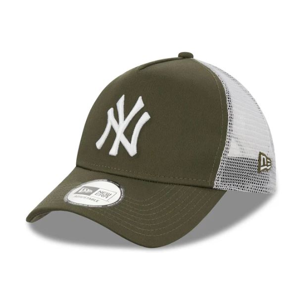 New Era kšiltovka 9FORTY New York Yankees Khaki A-Frame Trucker Cap
