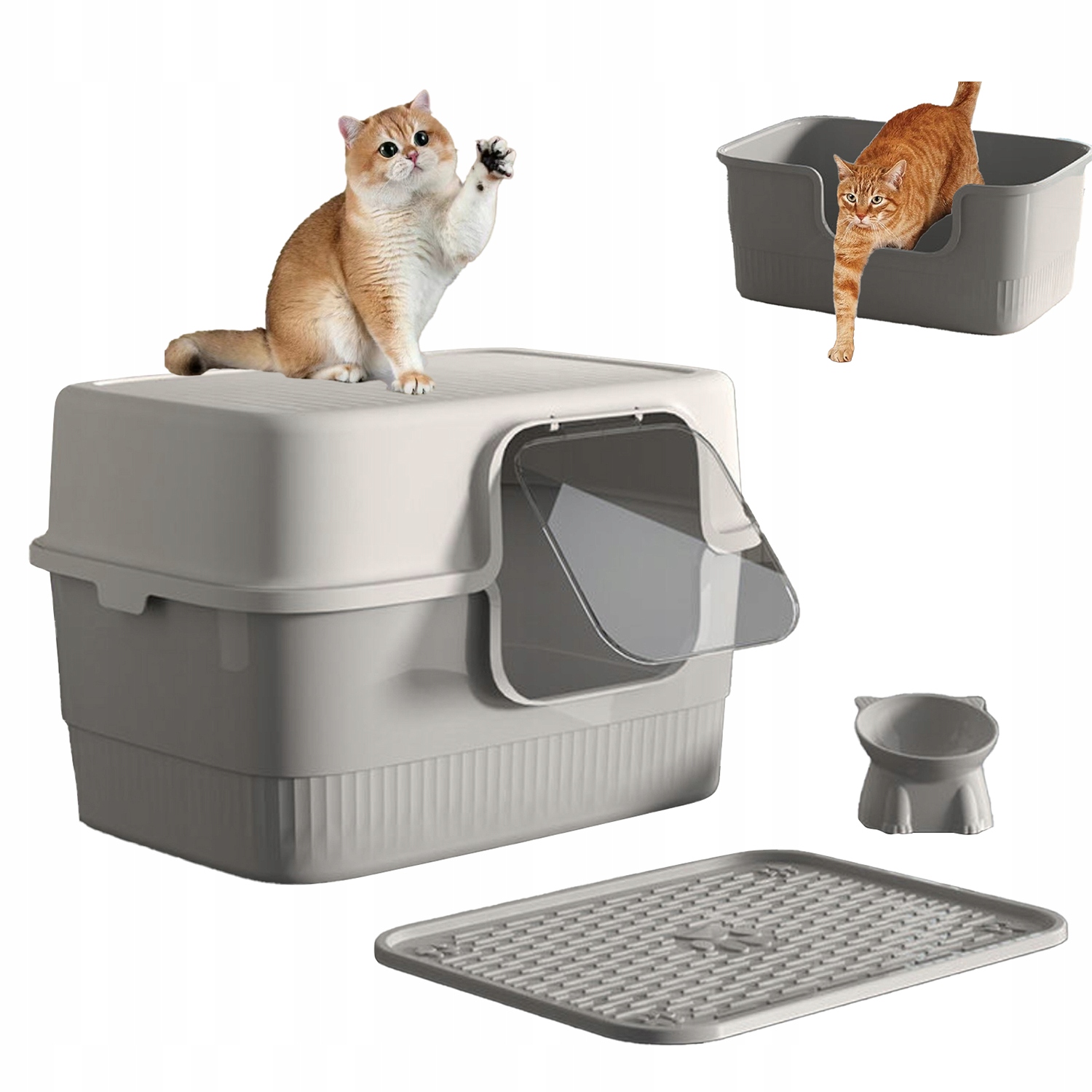 Levně Velká Toaleta Pro Kočky S Kapucí Vchod Velký Průměr Pohodlný Použití